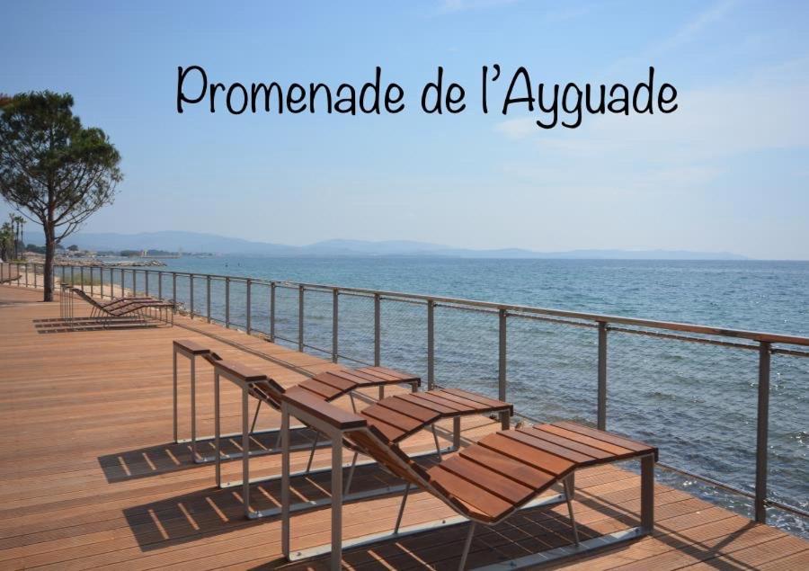 Plage A 400 M Studio Tout Confort Terrasse Clim Parking イエール エクステリア 写真